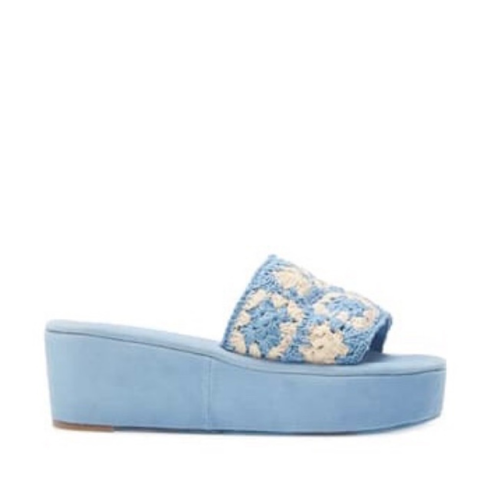 New Jeffrey Campbell Mix-Up Platform Slide Sandal - Picture 3 of 8
